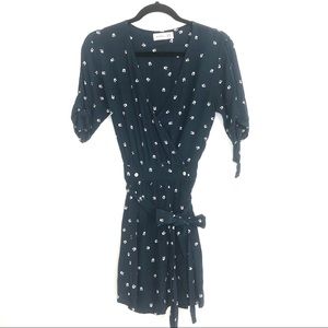 Faithful the Brand Oslo Dress in Estella Floral 4 Navy White